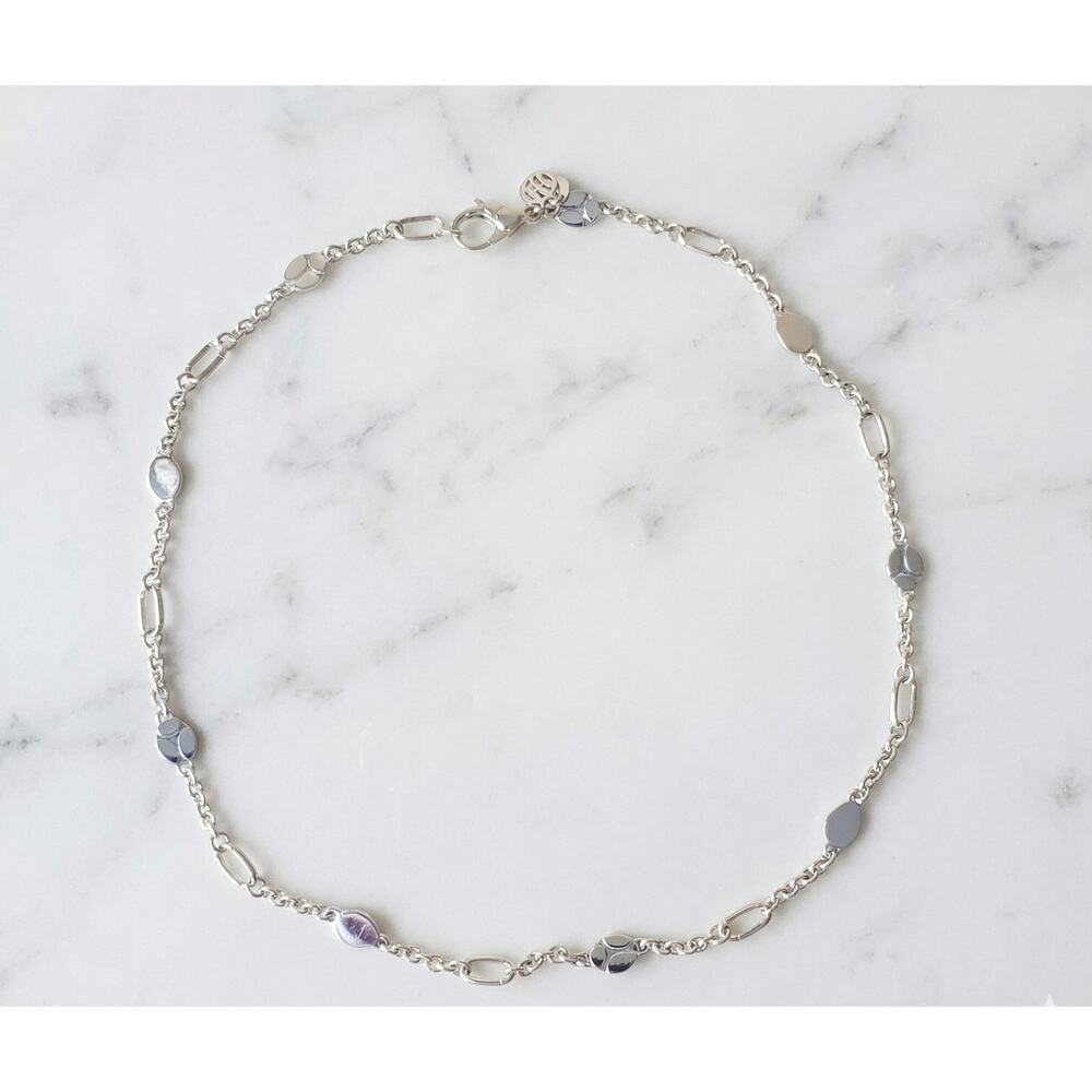 John Hardy Kali Menari Link Chain Choker Necklace in Sterling Silver 925